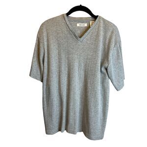 5 for $25🔥Medium Pierre Cardin Grey V-Neck T-Shirt